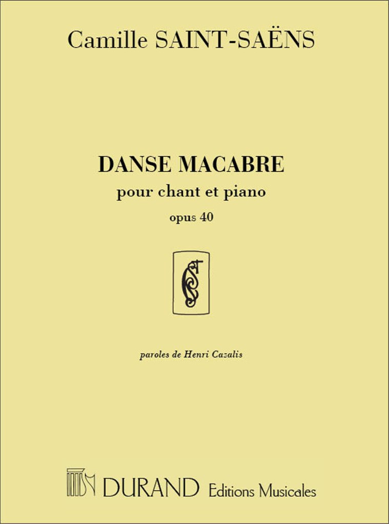 Danse Macabre Chant-Piano (Paroles De Henri